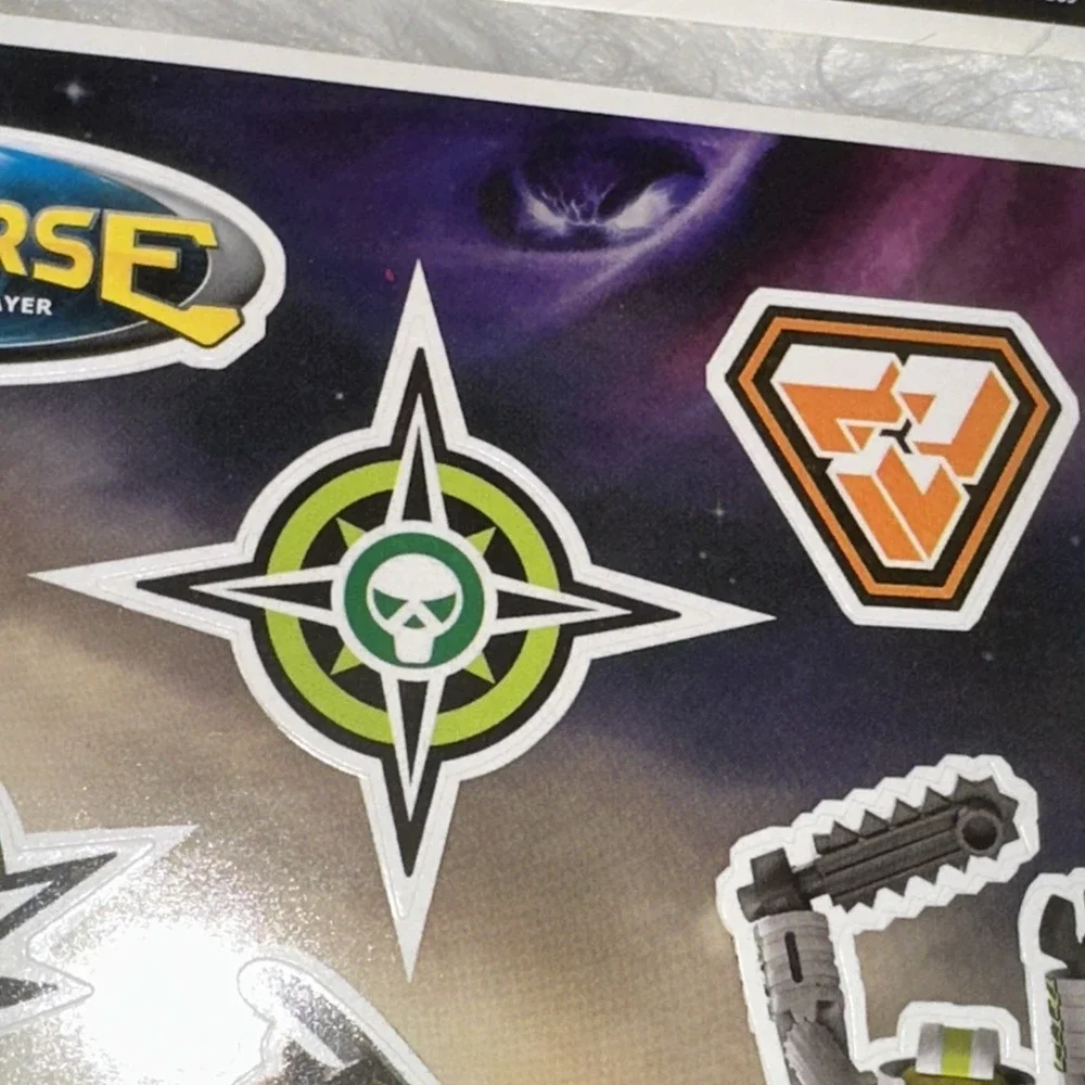 LEGO Universe MMO Promotional Sticker Sheets 2010 Set of 2 Rare Collectible